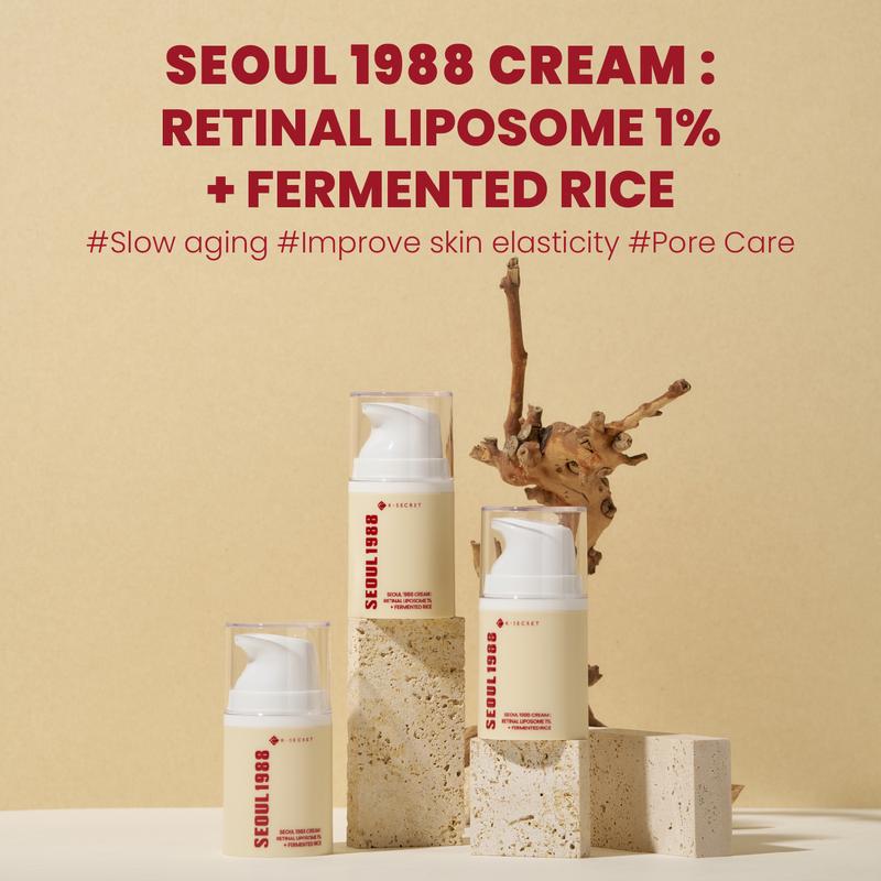 [KSECRET OFFICIAL STORE] SEOUL 1988 CREAM : RETINAL LIPOSOME 1% + FERMENTED RICE 50ml   1.69 fl.oz