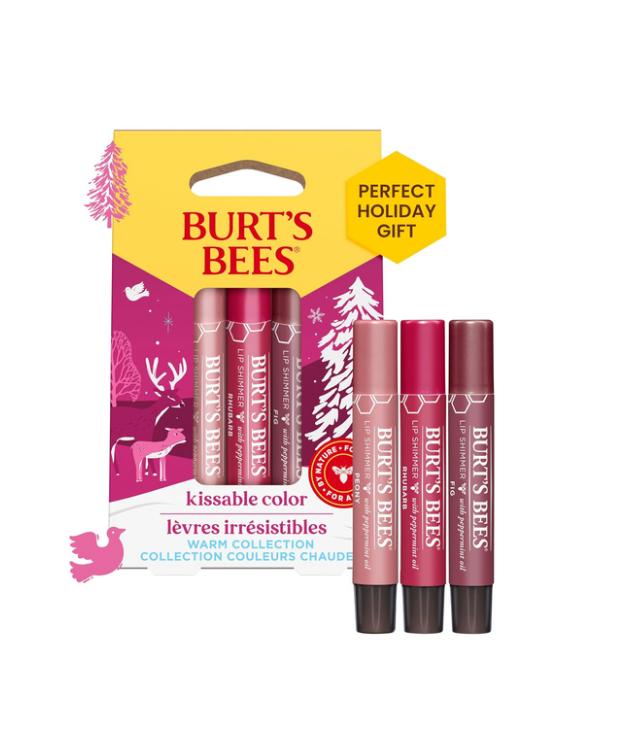 Burt's Bees Christmas Gifts, 4 Lip Balm Stocking Stuffers Products, Assorted Mix Set