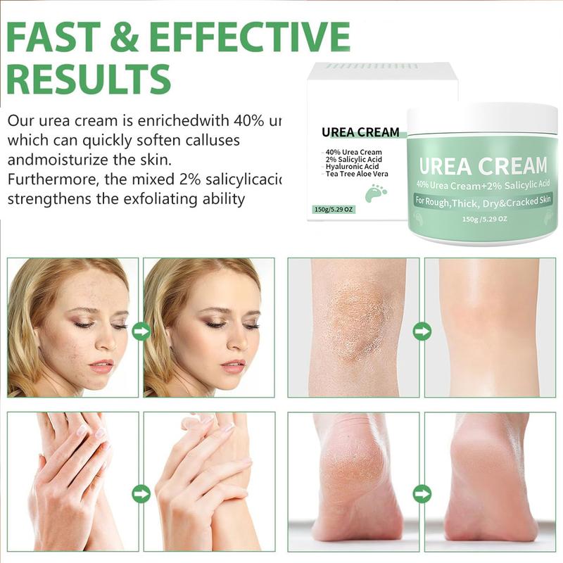 [ONLY $8.99!!! ] Urea Cream 40% & 2% Salicylic Acid 5.29 oz, Foot Cream and Hand Cream Maximum Strength, Deep Moisturizes, Callus Removerd