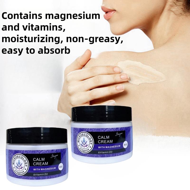 Calm Cream With Magnesium&Vitamin-4oz Moisturizer Skincare Hydrating Comfort Lavender flavor Body Care Moisturizing