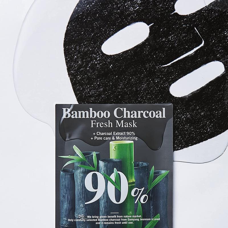 BRINGGREEN Bamboo Charcoal 90% Fresh Mask Sheet