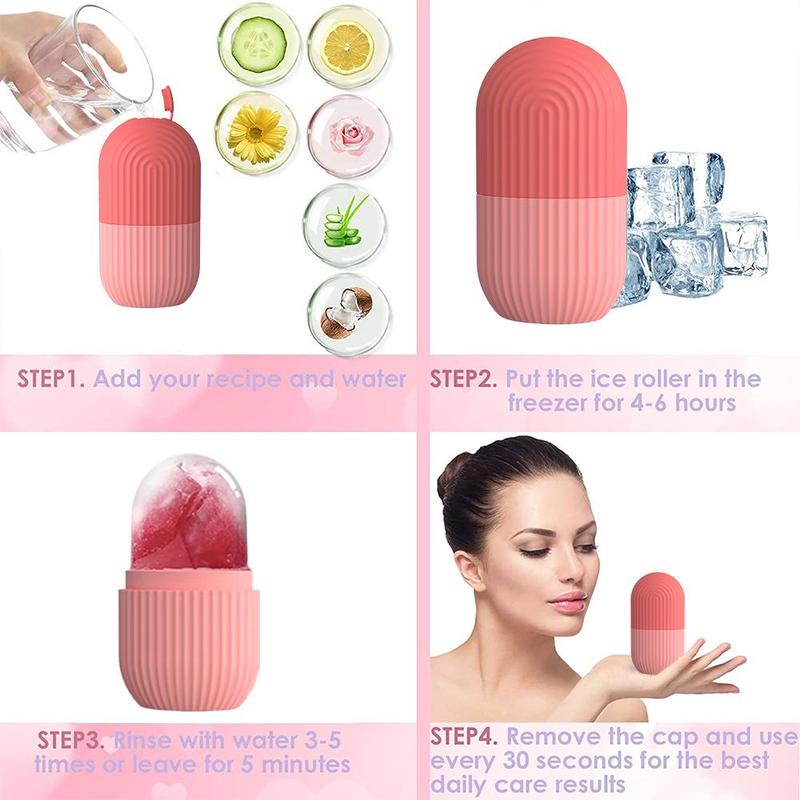 Lightweight Summer Ice Face Roller, Daily Multi-purpose Comfort Facial Ice Roller, Face Massager Gua Sha Mold, Ice Compress Ice Tool for Face Eyes, Ice Roller for Face, Face Skincare Product, Gifts for Girlfriend, Glow Up Tip for Girls, Christmas Gift