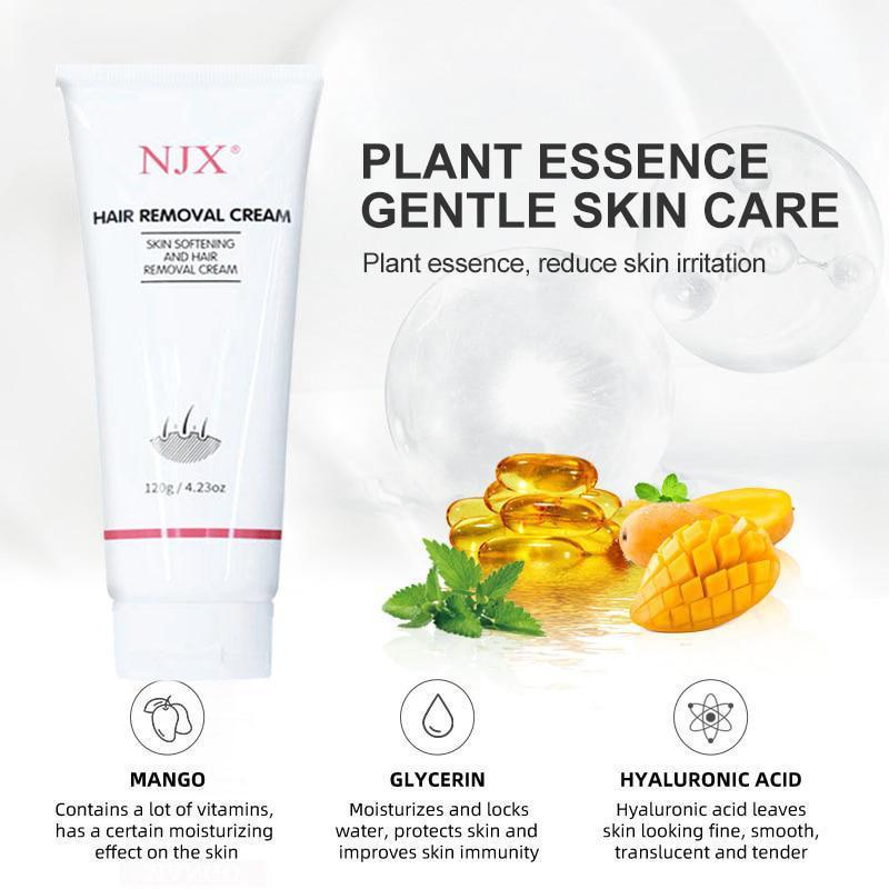 NJX  Hair Removal Cream Painless Hair Removing Depilatory Cream for Men & Women Body Facial Armpit Leg Body Care Wax Comfort Cosmetic