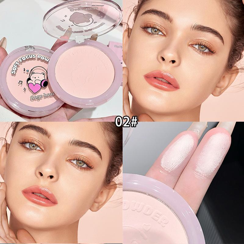 Waterproof Pressed Powder, 3 Counts set Oil Control Matte Powder, Smooths Skin & Completes Makeup, Suitable for Women & Girls