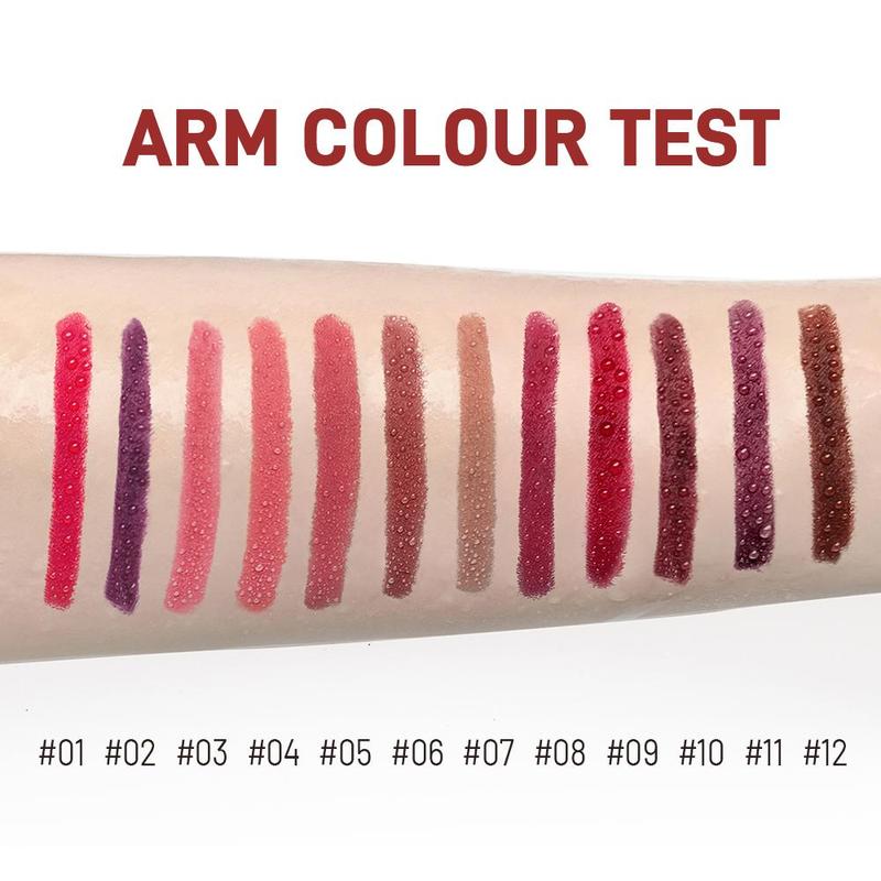 Waterproof Matte Lip Liner Set, 12pcs set Long Lasting Lip Liner Pencil, Easy Coloring Lipstick Pen, Suitable for All Occasions Lip Makeup