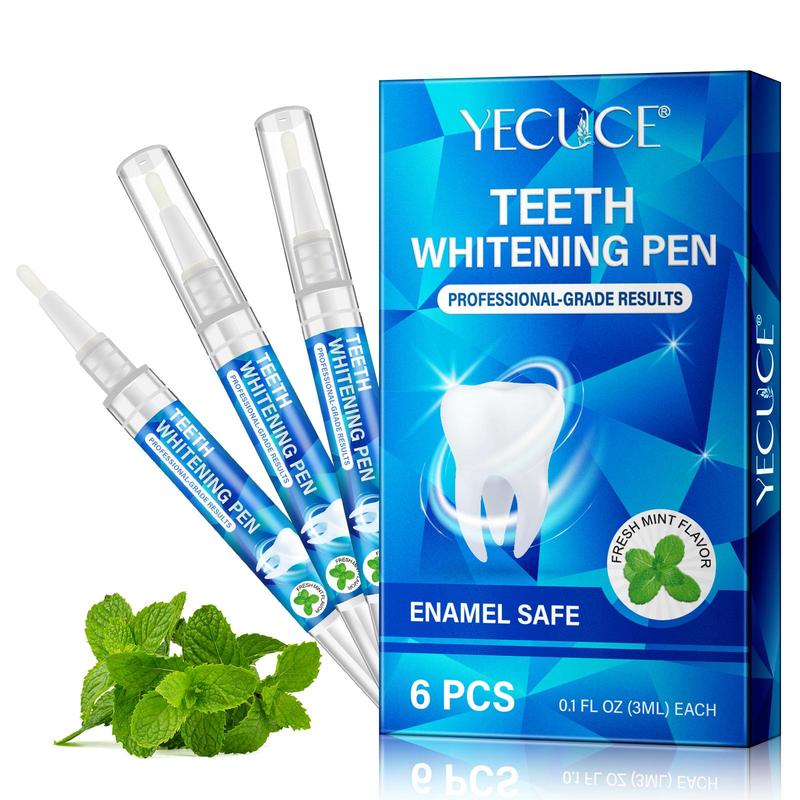 Teeth Brightening Pen, 6 Counts box Teeth Brightening Pens, Professional Teeth Whitening Products for Women & Men, Oral Care Products