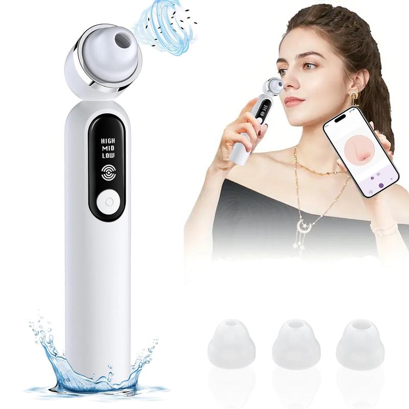 Electric Vacuum Blackhead Cleaner, 1 Box Rechargeable Facial Pore Suction Cleaner & Accessories, Facial Beauty Instrument for Women & Men, Blackheads Vacuum