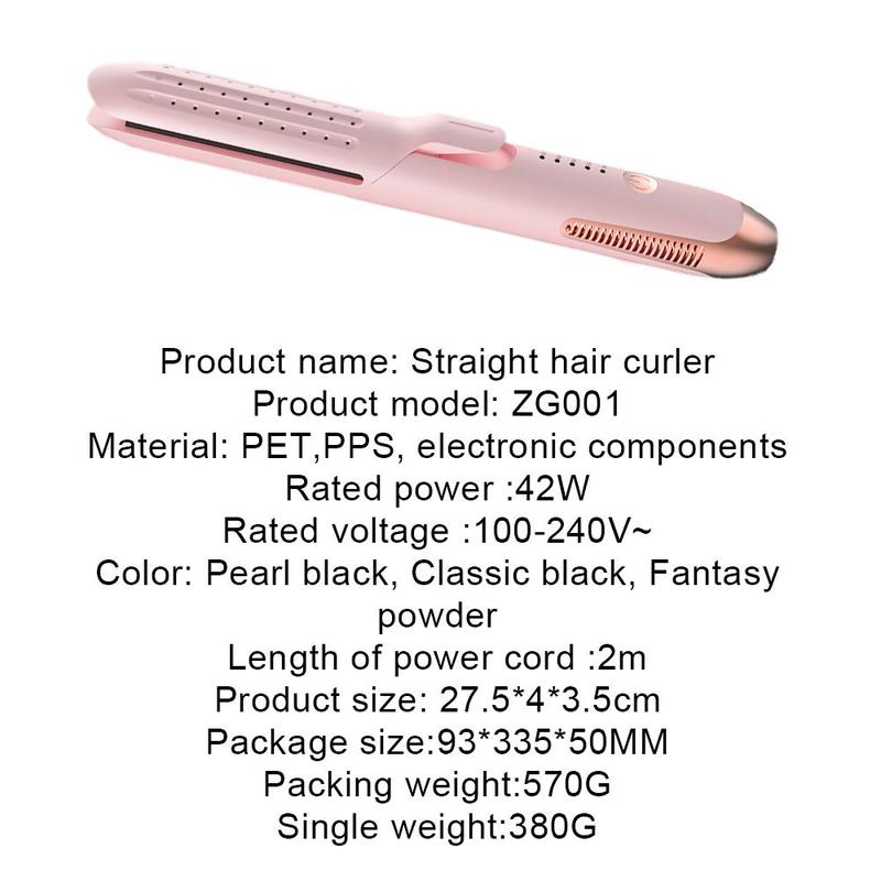 Electric Hair Straightener, Portable Straightener, Iron Straightener, Hair Styling Tool for Home & Travel, Professional Hair Styling Tool for Women, Christmas Gift