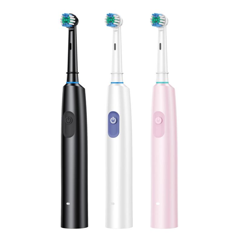 Rechargeable Rotating Electric Toothbrush Set, 1 Count Electric Toothbrush & 7 Counts Replacement Brush Heads, Oral Care Product for Adults, Gift for Men & Women, Christmas Gift