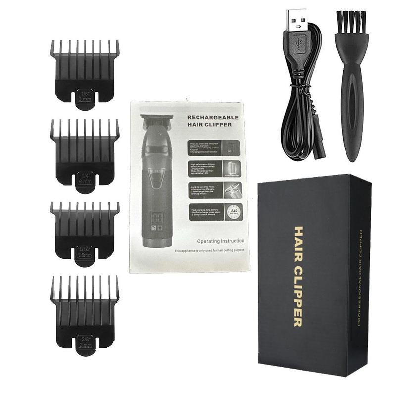 Rechargeable Hair Clipper Set, 1 Set Hair Clipper & Accessories, Professional Hair Trimmer Set, Salon, Barbershop, Hair Clipper Trimmer Neon Clipper