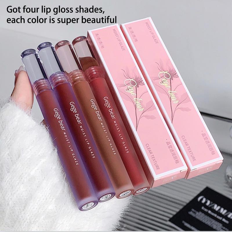 Matte Lip Gloss, Summer Easy Coloring Lip Sticks, Moisturizing Matte Lipstick, Suitable for All Occasions Lip Makeup, Girls and Women Makeup Accessories