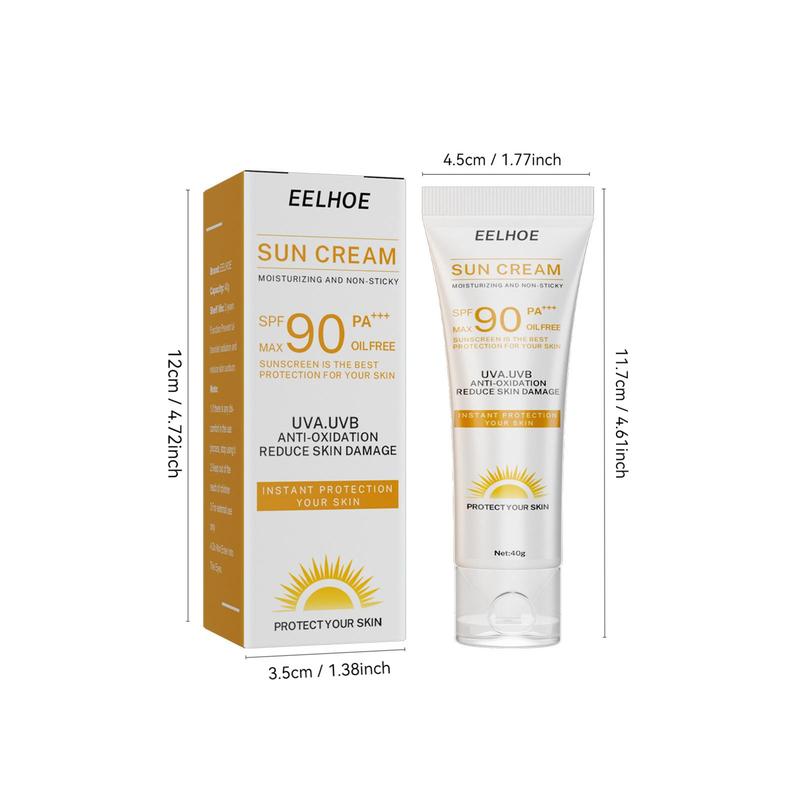 Moisturizing Sun Cream, Lightweight and Non-greasy Sun Care Lotion, Face and Body Sunscreen, Suitable for Women and Men All Skin Types