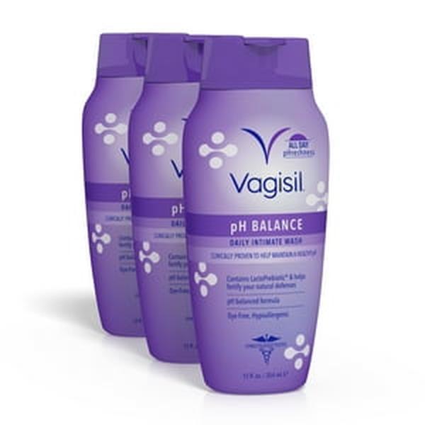 Vagisil PH Balance Daily Intimate Vaginal Feminine Wash, 12 oz, 3 Pack