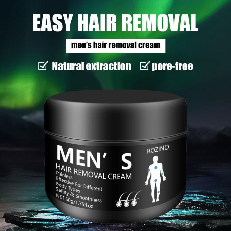 Gentle & Non-irritating Men's Hair Removal Cream, Comfort Facial & Body Hair Removal Cream, Hair Remover, Hair Removal Supplies