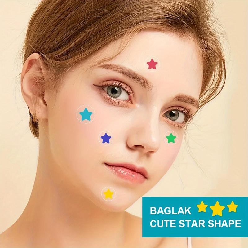 Star Shaped Acne Patches, 280pcs box Multicolor Hydrocolloid Acne Cover Patches, Facial Skin Care Products for Women & Men