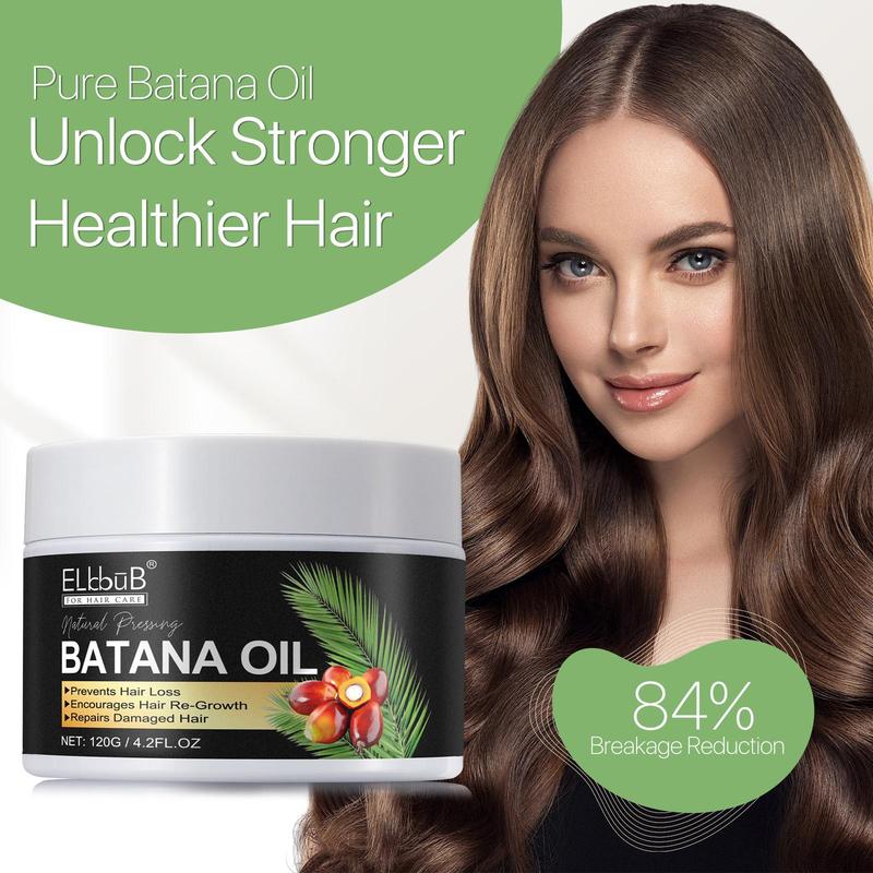 Batana Oil, Nourishing Hair Oil for Dry & Damaged Hair, Soothing Scalp Oil, Moisturizing Hair Care Product for Men & Women