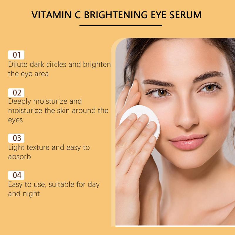 Vitamin C Moisturizing Eye Cream, Brightening & Firming Eye Cream, Eye Care Moisturizer for Women & Men, Daily Skincare Product for Eye Care