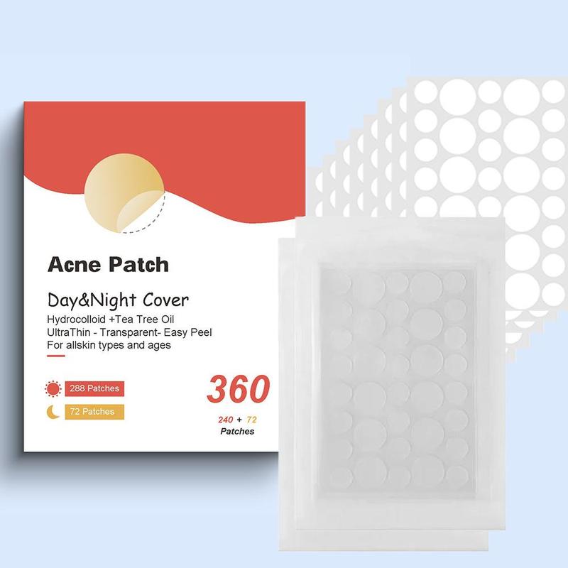 Hydrocolloid Acne Patch, 360pcs box Invisible Acne Cover Patches, Gentle Non-irritating Acne Patches, Skin Care Products for Daily Use