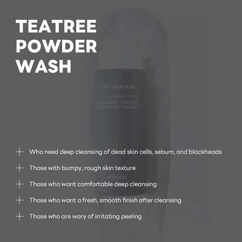 MEDIHEAL OFFICIAL The Teatree Pore Powder Wash Cleanser Cleansing