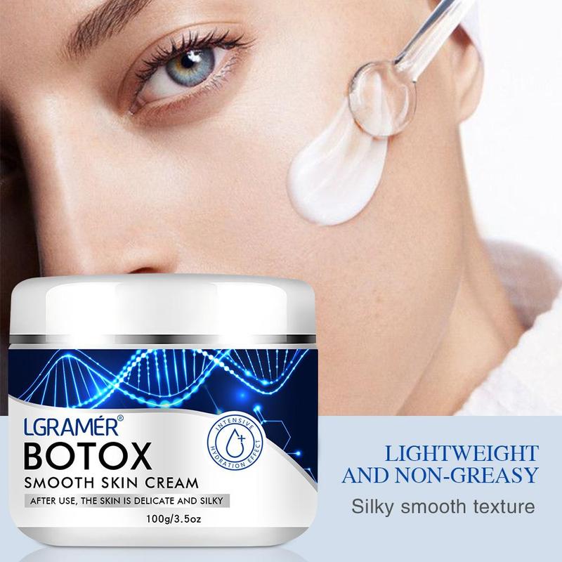 Botox Smooth Skin Cream, Moisturizing & Firming Skin Care Cream, Non-greasy Skin Care Product for All Skin Types Men and Women, Christmas Gift