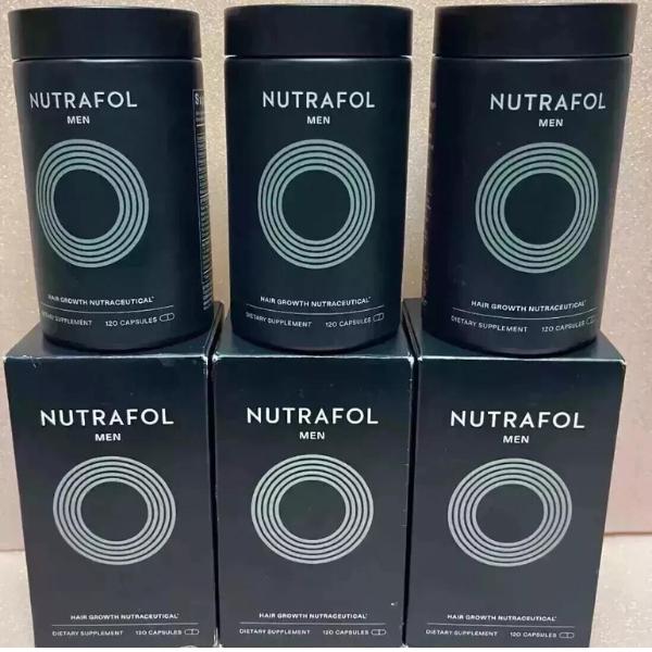 Nutrafol Men's Hair Growth Supplements, Clinically Tested for Visibly Thicker Hair and Scalp Coverage, Dermatologist Recommended - 1 Month Supply