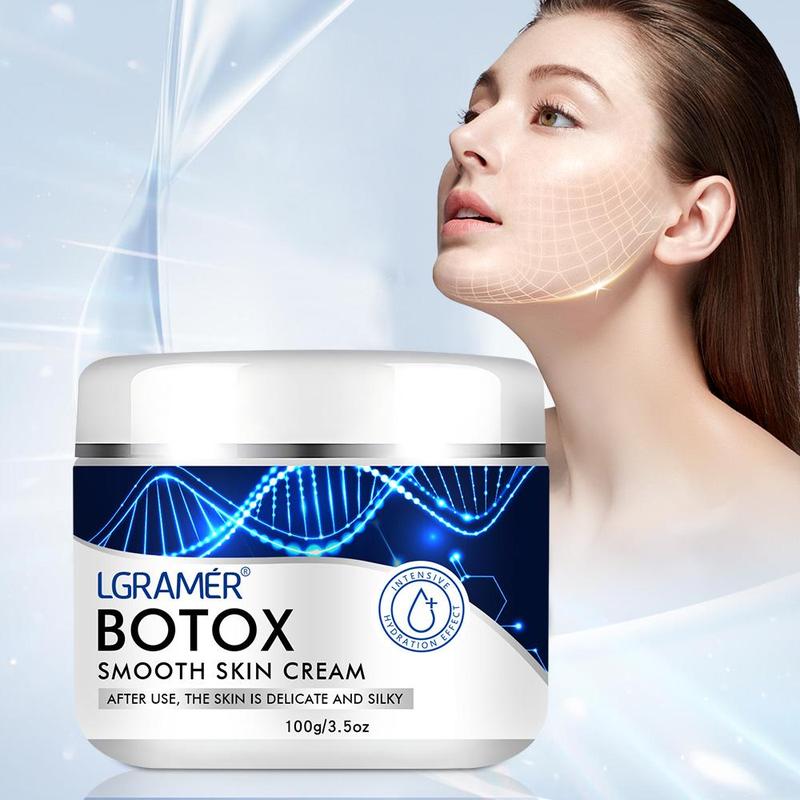 Botox Smooth Skin Cream, Moisturizing & Firming Skin Care Cream, Non-greasy Skin Care Product for All Skin Types Men and Women, Christmas Gift