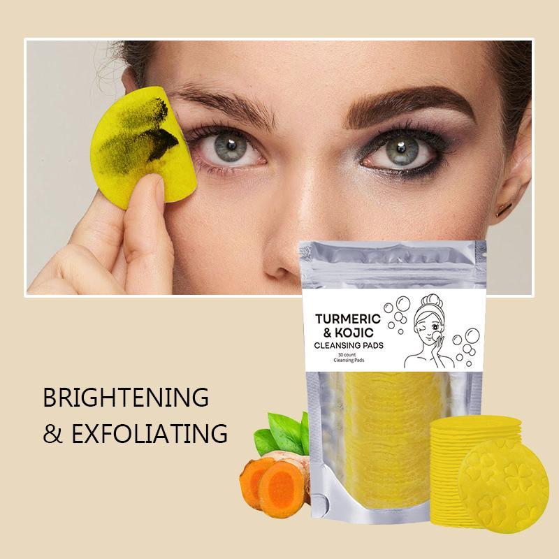 Turmeric Cleansing Exfoliating Pads Facial Cleansing Skincare Kojic Pack Kojic Pack