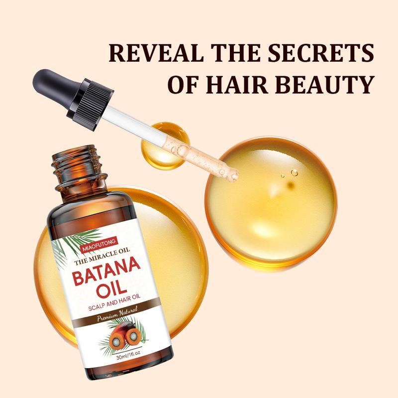 Batana Oil Set, 3 Counts Scalp Moisturizing Hair Oil, Hair Care Products, Hair Strengthening Serum, Hair Smoothing Oil, Hair Care Essential Oil