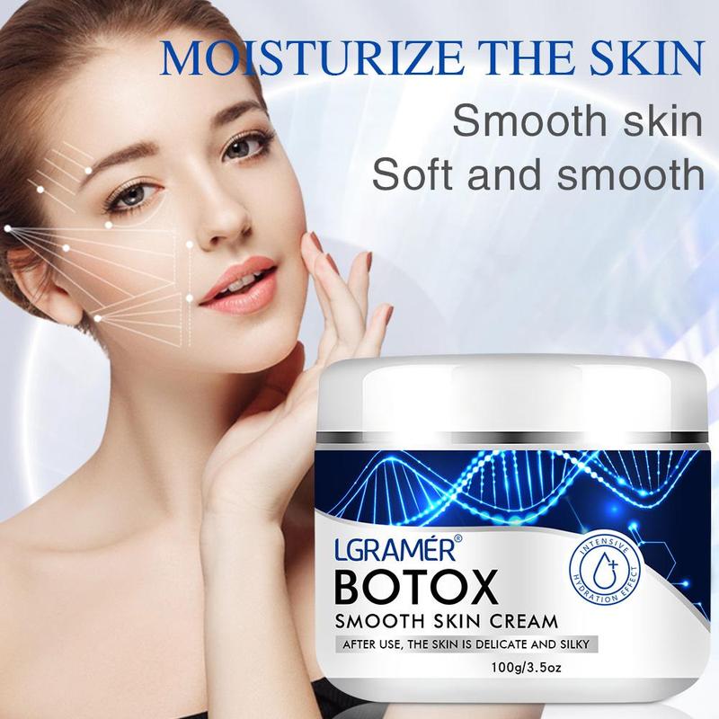 Botox Smooth Skin Cream, Moisturizing & Firming Skin Care Cream, Non-greasy Skin Care Product for All Skin Types Men and Women, Christmas Gift