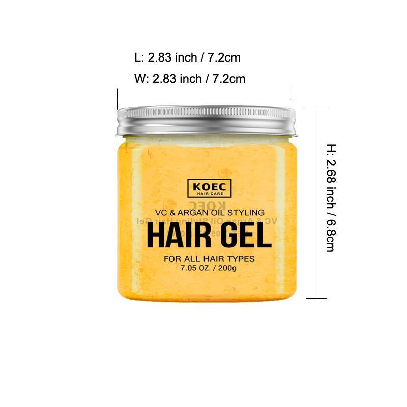 Plant Extract Hair Gel, Moisturizing Hair Styling Gel, Hair Styling Product For Women & Men, Professional Hair Care Product