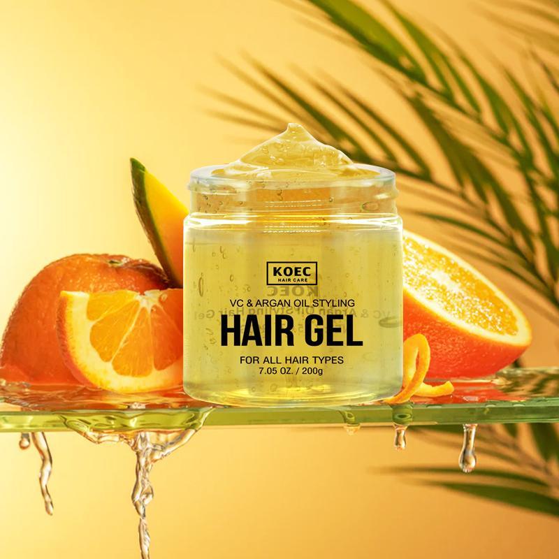 Plant Extract Hair Gel, Moisturizing Hair Styling Gel, Hair Styling Product For Women & Men, Professional Hair Care Product