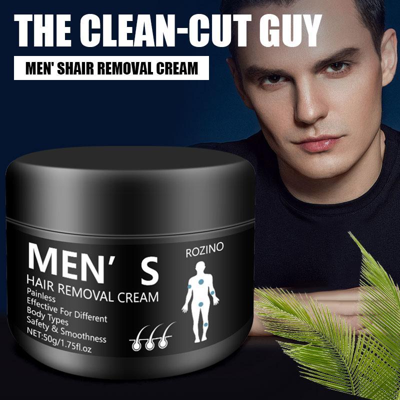 Gentle & Non-irritating Men's Hair Removal Cream, Comfort Facial & Body Hair Removal Cream, Hair Remover, Hair Removal Supplies