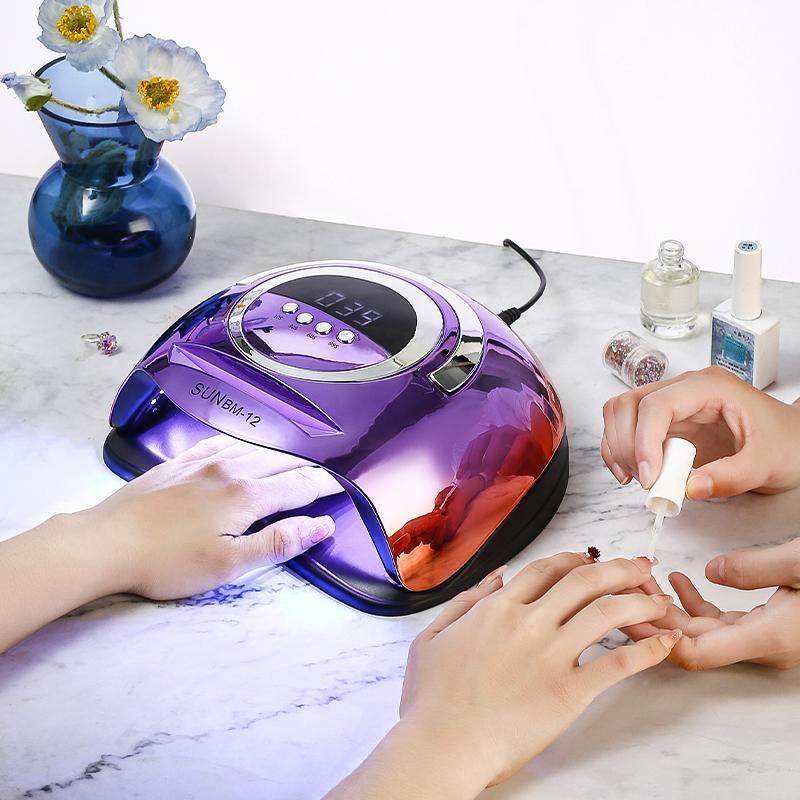 High Power LED Nail Dryer Lamp, Professional UV Nail Lamp for Nails Manicure, 72 Beads Fast Curing Gel Polish Electroplated Drying Lamp