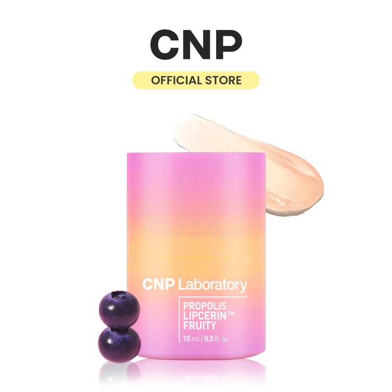 [CNP Official Shop] Honey Lip Balm Fruity (Berry Flavor)- Propolis Lipcerin, Overnight Manuka Lip Butter & Balm & Mask, 12hrs Long-lasting Moisture, Gentle Exfoliation, Korean Skin Care, Shea Butter, Deep Nourish & Hydrate, Moisturizing (0.5 fl.oz   15ml)