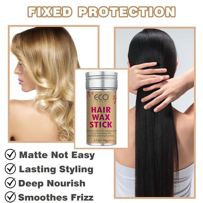 75g Hair Wax Stick, Hair Care & Styling Product, Smooth Hair Stick, Frizzy Hair Styling Wax Stick, Professional Hair Gel Product for Women & Men