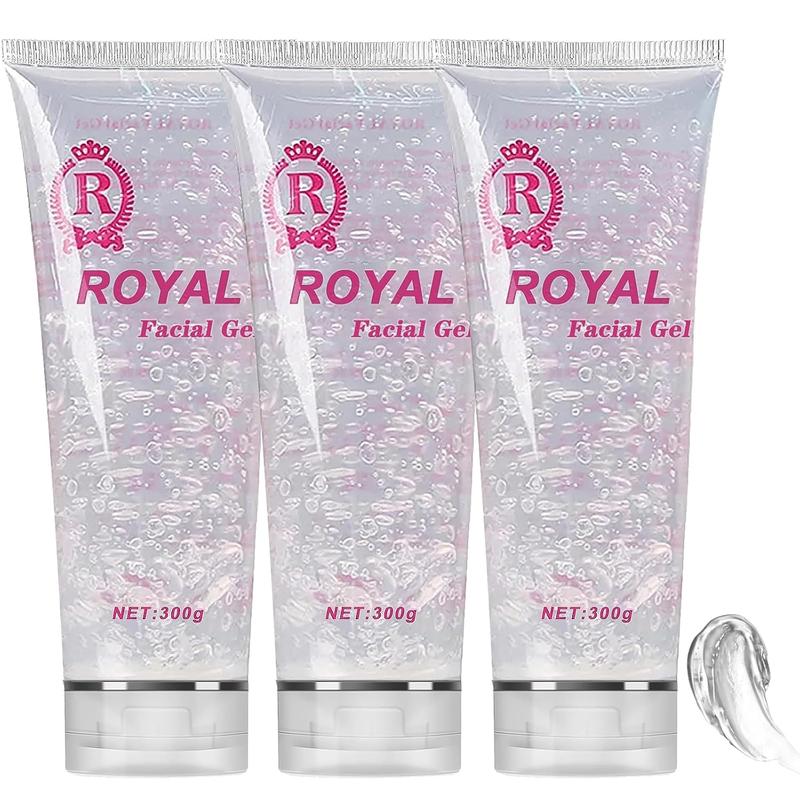 3PCS Conductive Gel, Cooling Gel for Hair Removal Device Skin Care, Moisturizing Hydrating Gel Suitable for Beauty Facial Machine for Women and Men in Body or Face Cools, Soothes Skin (900ML)