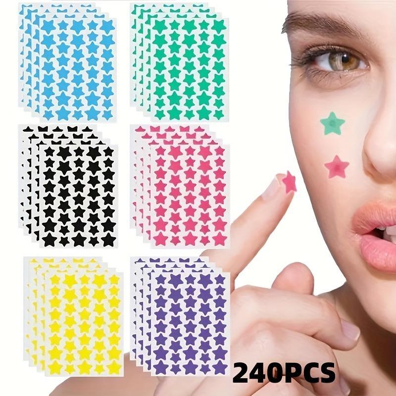 Star Shaped Acne Patches, 240pcs box Invisible Acne Cover Patches for Christmas Gift, Professional Acne Care Patches for Face, Skin Care Products