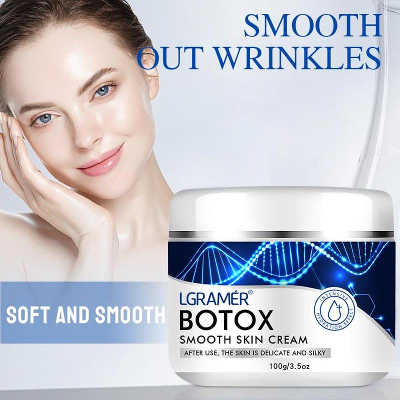 Botox Smooth Skin Cream, Moisturizing & Firming Skin Care Cream, Non-greasy Skin Care Product for All Skin Types Men and Women, Christmas Gift