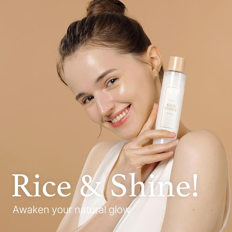 [I'M FROM Official Shop] Ultimate Rice Glowing Skincare Set | Rice Toner + Rice Toner Pad + Rice Cream | Exclusive Deal on TikTok toners