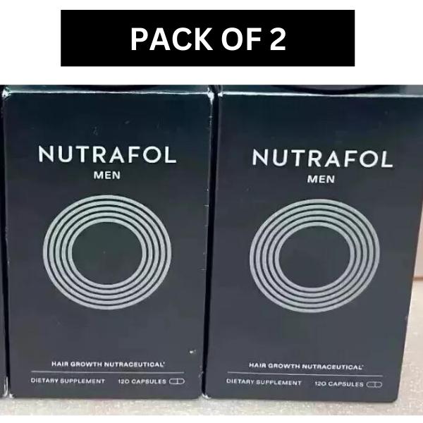 Nutrafol Men's Hair Growth Supplements, Clinically Tested for Visibly Thicker Hair and Scalp Coverage, Dermatologist Recommended - 1 Month Supply