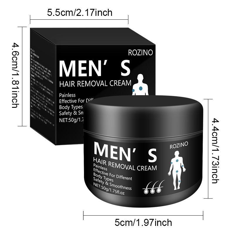 Gentle & Non-irritating Men's Hair Removal Cream, Comfort Facial & Body Hair Removal Cream, Hair Remover, Hair Removal Supplies