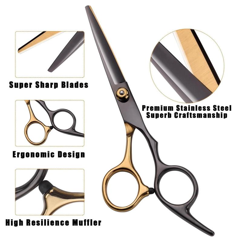 Hair Styling Tool Set, 1 Set Professional Hair Cutting Kit, Including Hair Cutting Scissors, Comb, Cape, Clips, Hairdressing Tool Set for Salon, Barber