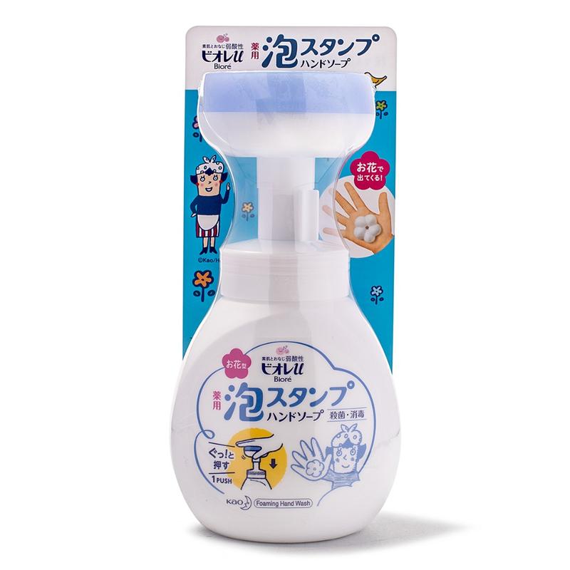 Kao Biore U Foam Flower Stamp Hand Soap, 250 ml