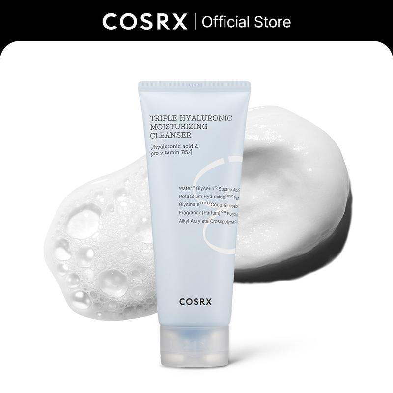 [COSRX OFFICIAL] Hydrium Triple Hyaluronic Moisturizing Cleanser 150ml foaming  facial wash