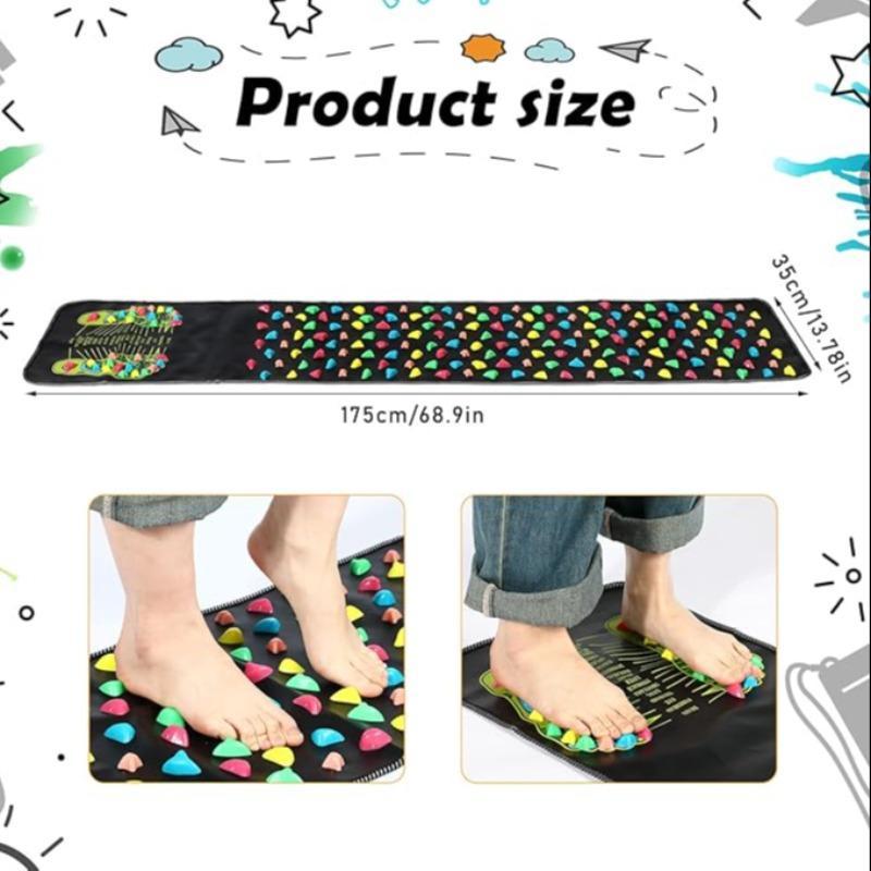 Foot Massage Mat, 1 Count Reflexology Foot Massage Pad, Non-slip Foot Massager, Bathroom Mat, Yoga Mat, Manual Massage Tools for Women and Men