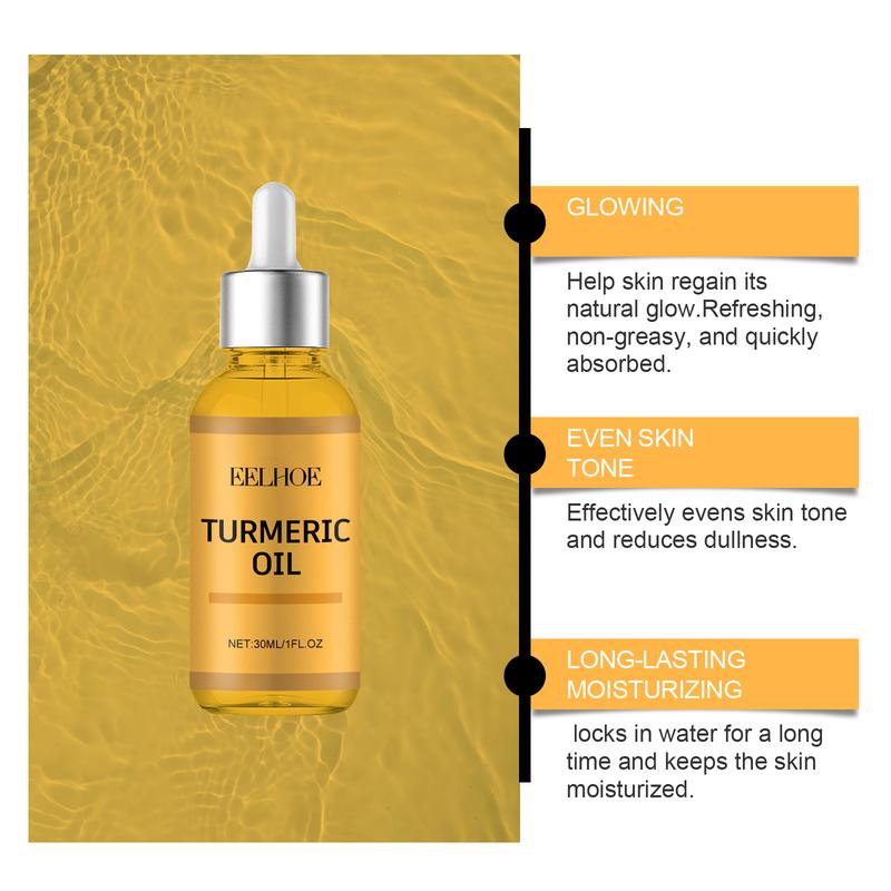 EELHOE Turmeric Facial Oil hydrates, moisturizes, repairs, delicate, and moisturizes the skin skin