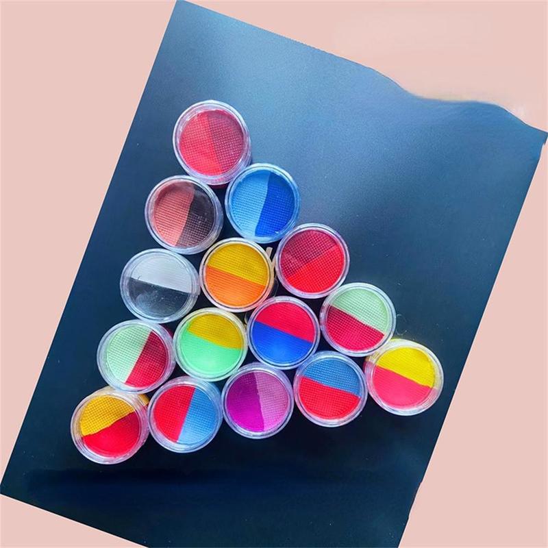 24 Color Water Soluble Body Paint (1 Box), Body Painting DIY Paint Palette, Face and Body Painting Palette for Women & Girls