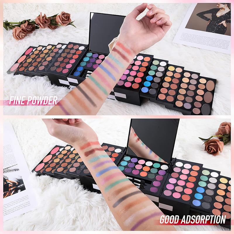 Eyeshadow Palette ,Contour Palette Maquillaje Para Mujer,makeup Kit for Women Full Kit,With 142 Color Eyeshadow 3 Color Blush 3 Color Eyebrow Powder...