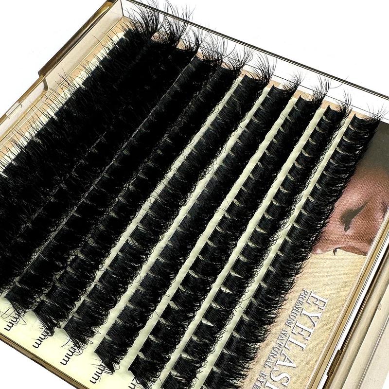 Individual False Eyelashes for Eyelash Extensions, Self Grafting Curling Fake Eyelashes, Eye Makeup Enhancement Tool for Women & Girls