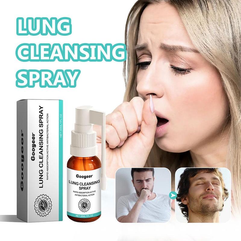 Lung Breath Spray 30ml Plant Formula Cleanser Mist For Lung Care Lung Respiratory Support Spray For Women Men Senior D8W6